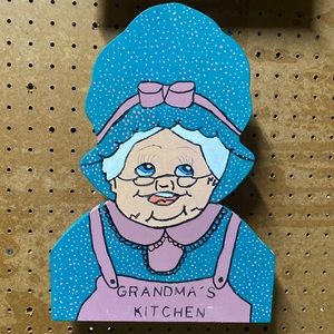 Handmade Turquoise Grandma’s Kitchen Wall Art